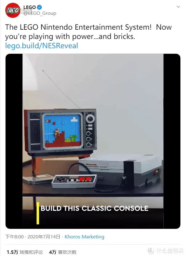 买不买? 篇四:你的情怀还在吗?乐高推出Nintendo NES游戏主机71374 买不买? 篇四:你的情怀还在吗?乐高推出Nintendo NES游戏主机71374