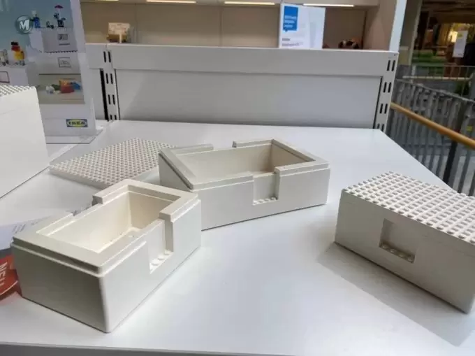 乐高与宜家合作产品BYGGLEK系列收纳盒出现在德国宜家 乐高与宜家合作产品BYGGLEK系列收纳盒出现在德国宜家
