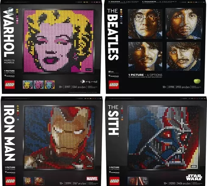 最新公布的乐高马赛克 LEGO Arts Set逼格相当高啊!完爆黑白! 最新公布的乐高马赛克 LEGO Arts Set逼格相当高啊!完爆黑白!