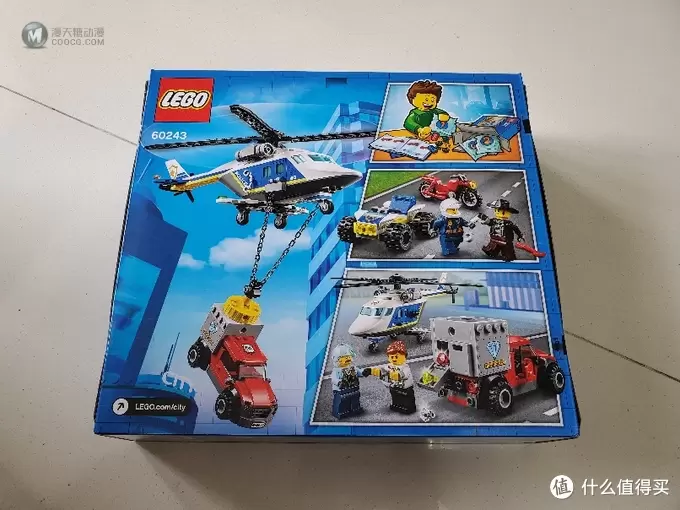 618孩子的礼物: 乐高 城市组 60243 警用直升机大追击开箱 618孩子的礼物: 乐高 城市组 60243 警用直升机大追击开箱