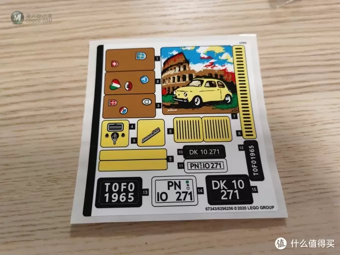 积木们 篇十六:鹅黄色的意大利风情~乐高10271,Fiat 500 积木们 篇十六:鹅黄色的意大利风情~乐高10271,Fiat 500