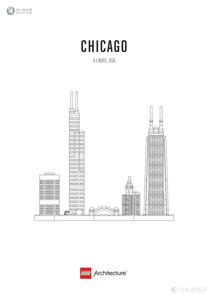 我的LEGO建筑系列 篇十八:21033 Chicago 芝加哥天际线 我的LEGO建筑系列 篇十八:21033 Chicago 芝加哥天际线