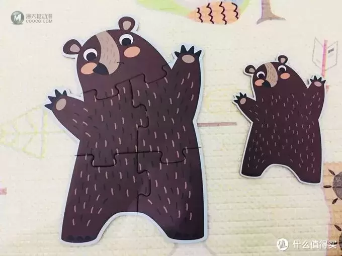 一大一小 由易到难 美乐动物拼图开箱点评 一大一小 由易到难 美乐动物拼图开箱点评