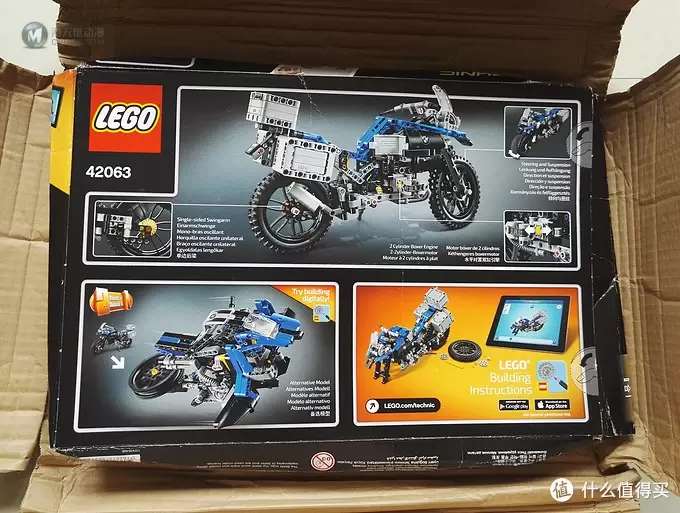 我的乐高拼砌初体验—LEGO 乐高 42063 宝马摩托车 晒单 我的乐高拼砌初体验—LEGO 乐高 42063 宝马摩托车 晒单
