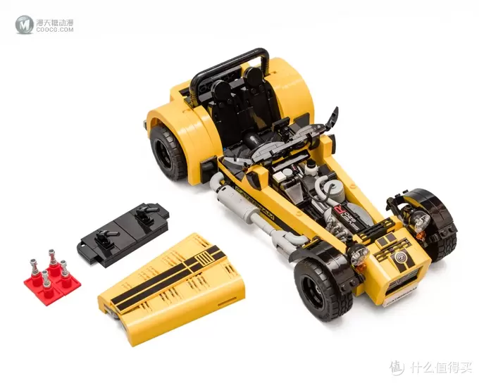 一道破空而来的金色闪电:LEGO 乐高 IDEAS系列 21307 卡特汉姆 Seven 620R 赛道跑车 一道破空而来的金色闪电:LEGO 乐高 IDEAS系列 21307 卡特汉姆 Seven 620R 赛道跑车