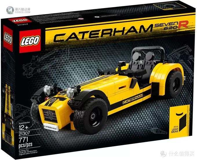 一道破空而来的金色闪电:LEGO 乐高 IDEAS系列 21307 卡特汉姆 Seven 620R 赛道跑车 一道破空而来的金色闪电:LEGO 乐高 IDEAS系列 21307 卡特汉姆 Seven 620R 赛道跑车