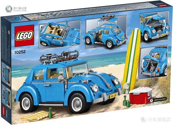 午后加州的蓝色风情:LEGO 乐高 10252 大众甲壳虫 评测 午后加州的蓝色风情:LEGO 乐高 10252 大众甲壳虫 评测