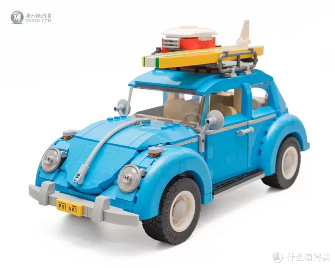 午后加州的蓝色风情:LEGO 乐高 10252 大众甲壳虫 评测 午后加州的蓝色风情:LEGO 乐高 10252 大众甲壳虫 评测