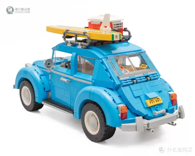 午后加州的蓝色风情:LEGO 乐高 10252 大众甲壳虫 评测 午后加州的蓝色风情:LEGO 乐高 10252 大众甲壳虫 评测