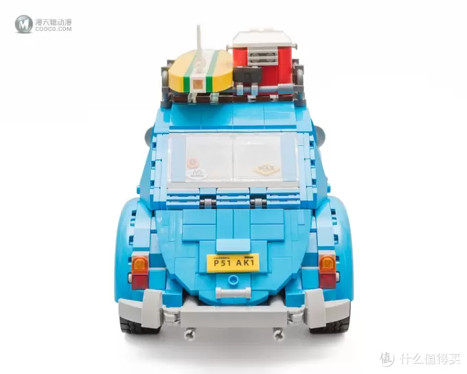 午后加州的蓝色风情:LEGO 乐高 10252 大众甲壳虫 评测 午后加州的蓝色风情:LEGO 乐高 10252 大众甲壳虫 评测