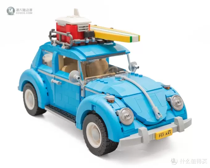 午后加州的蓝色风情:LEGO 乐高 10252 大众甲壳虫 评测 午后加州的蓝色风情:LEGO 乐高 10252 大众甲壳虫 评测