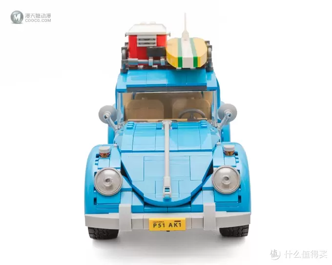 午后加州的蓝色风情:LEGO 乐高 10252 大众甲壳虫 评测 午后加州的蓝色风情:LEGO 乐高 10252 大众甲壳虫 评测