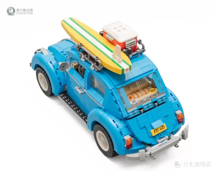 午后加州的蓝色风情:LEGO 乐高 10252 大众甲壳虫 评测 午后加州的蓝色风情:LEGO 乐高 10252 大众甲壳虫 评测