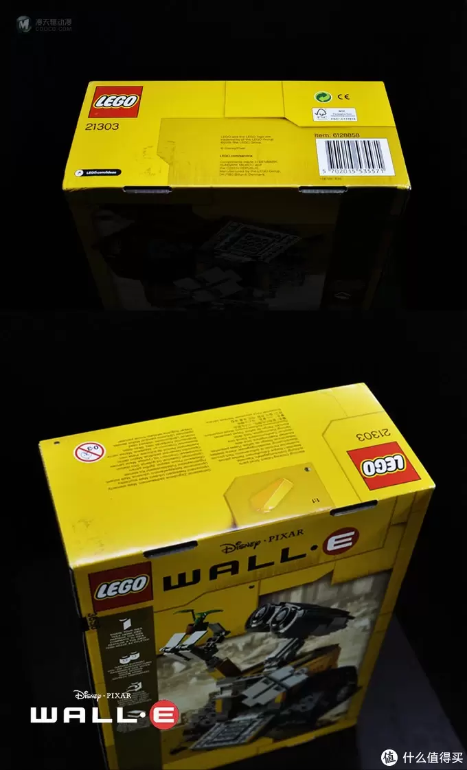 无论风雨,只愿为你(EVA)守护:LEGO 乐高 21303 WALL·E 组装试玩 无论风雨,只愿为你(EVA)守护:LEGO 乐高 21303 WALL·E 组装试玩