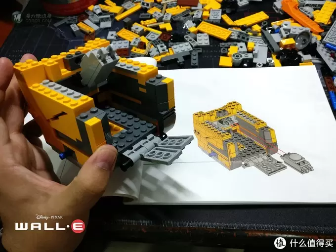 无论风雨,只愿为你(EVA)守护:LEGO 乐高 21303 WALL·E 组装试玩 无论风雨,只愿为你(EVA)守护:LEGO 乐高 21303 WALL·E 组装试玩