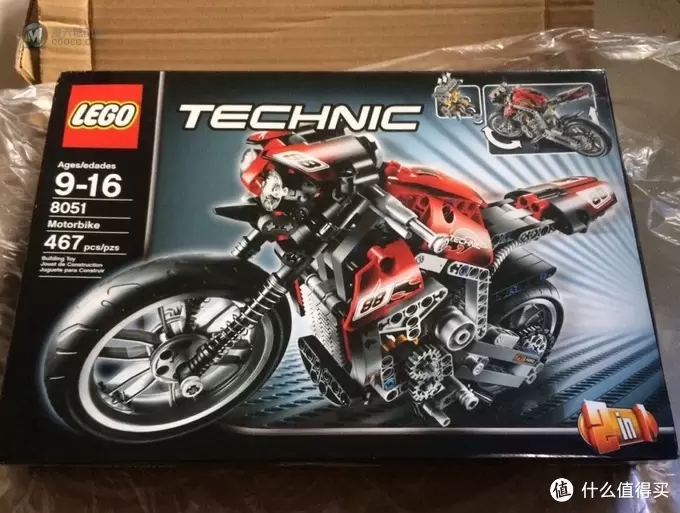 LEGO 乐高 8051 科技摩托 开箱 评测 LEGO 乐高 8051 科技摩托 开箱 评测