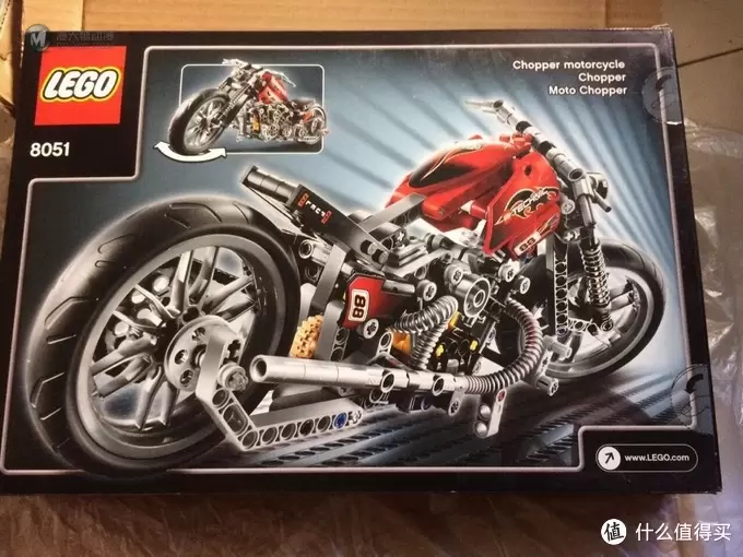 LEGO 乐高 8051 科技摩托 开箱 评测 LEGO 乐高 8051 科技摩托 开箱 评测