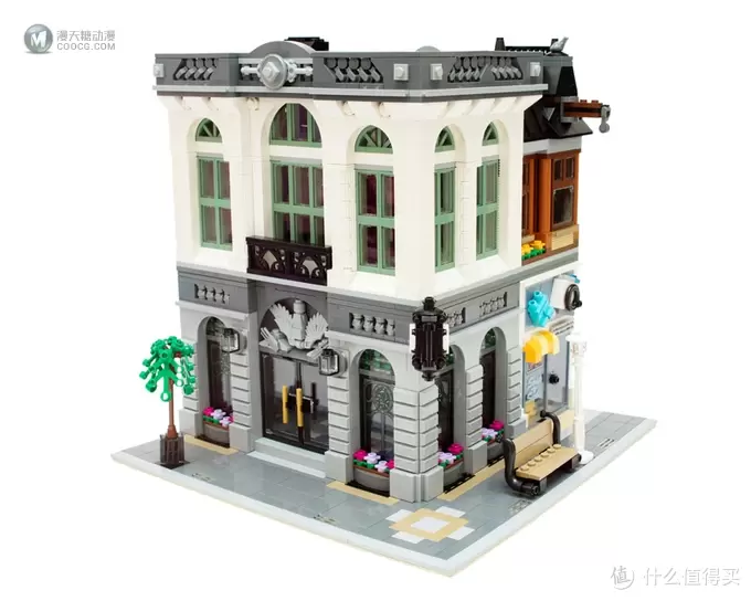 在家开银行: LEGO 乐高 10251 街景系列Brick Bank 砖块银行 简评 在家开银行: LEGO 乐高 10251 街景系列Brick Bank 砖块银行 简评