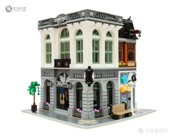 在家开银行: LEGO 乐高 10251 街景系列Brick Bank 砖块银行 简评 在家开银行: LEGO 乐高 10251 街景系列Brick Bank 砖块银行 简评