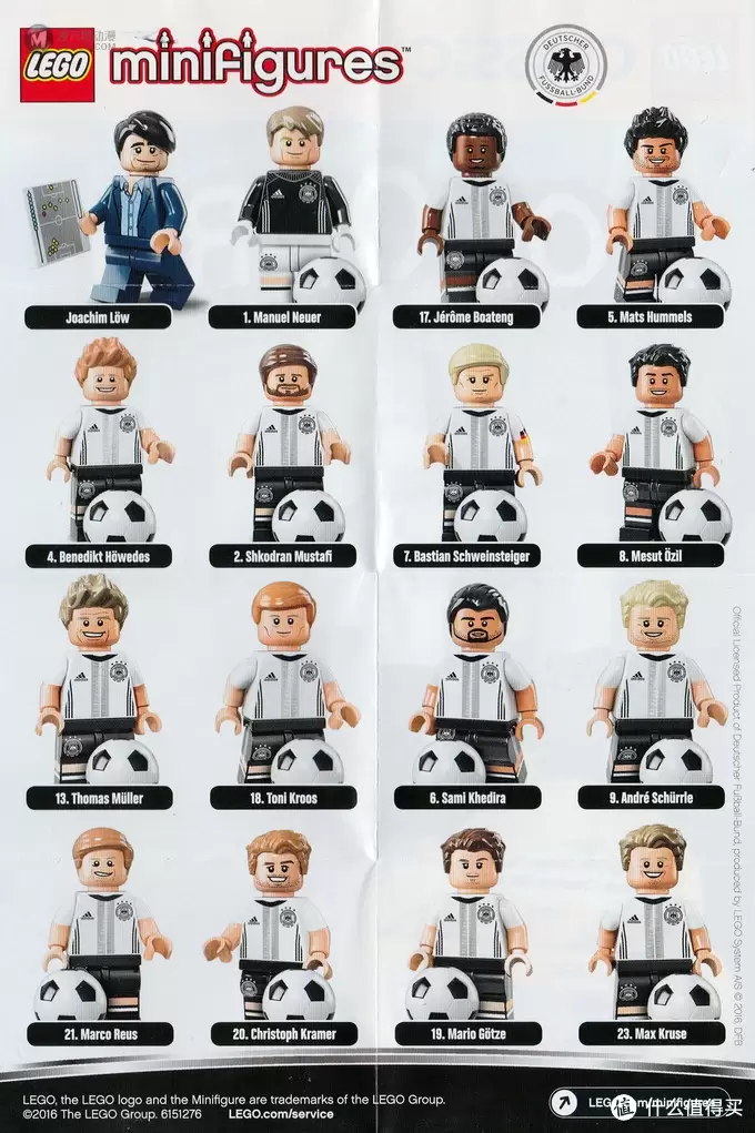 #首晒# 德迷珍藏,冠军归来:LEGO 乐高 71014 德国队抽抽乐 #首晒# 德迷珍藏,冠军归来:LEGO 乐高 71014 德国队抽抽乐