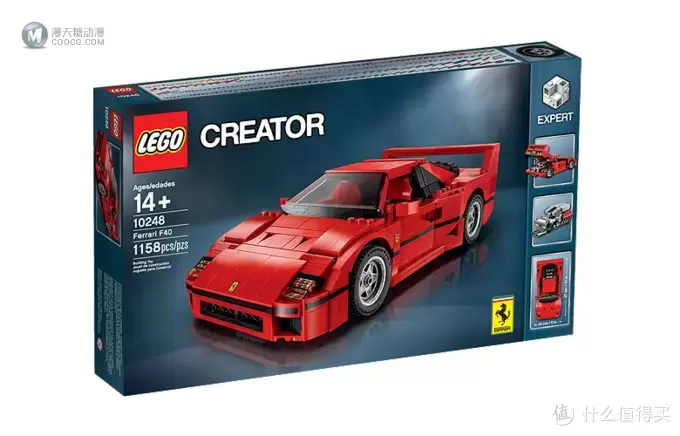 白菜价的正版法拉利:LEGO 乐高 10248 Ferrari 法拉利 F40 正式开卖 白菜价的正版法拉利:LEGO 乐高 10248 Ferrari 法拉利 F40 正式开卖