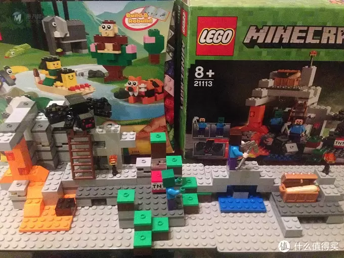 新系列来袭!LEGO 乐高 Minecraft The Cave 21113 Playset 创世神 山洞 新系列来袭!LEGO 乐高 Minecraft The Cave 21113 Playset 创世神 山洞