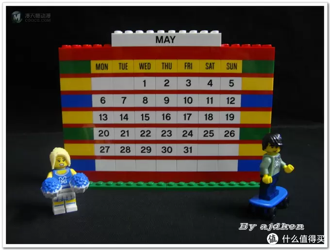 月月都新鲜:LEGO 乐高 Brick Calendar 女孩系列 自组日历 850581 月月都新鲜:LEGO 乐高 Brick Calendar 女孩系列 自组日历 850581