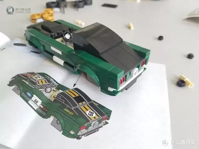 LEGO 乐高 SPEED系列 75884 1968款福特野马 LEGO 乐高 SPEED系列 75884 1968款福特野马