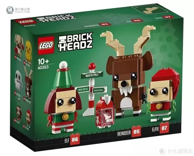 史上第一套三人装方头仔出现——Brickheadz 40353 Reindeer, Elf and Elfie 史上第一套三人装方头仔出现——Brickheadz 40353 Reindeer, Elf and Elfie