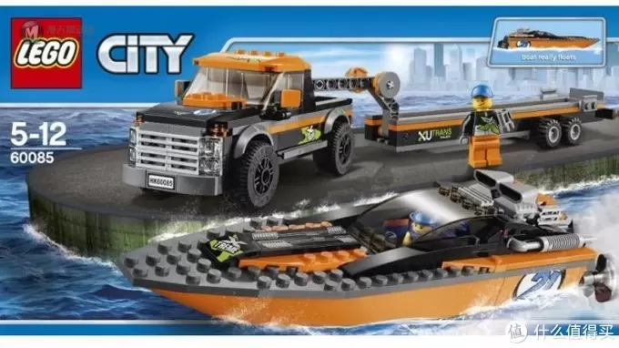 LEGO拼拼乐 篇二百八十九:LEGO 乐高 60085 城市系列 4X4赛艇运输车 LEGO拼拼乐 篇二百八十九:LEGO 乐高 60085 城市系列 4X4赛艇运输车