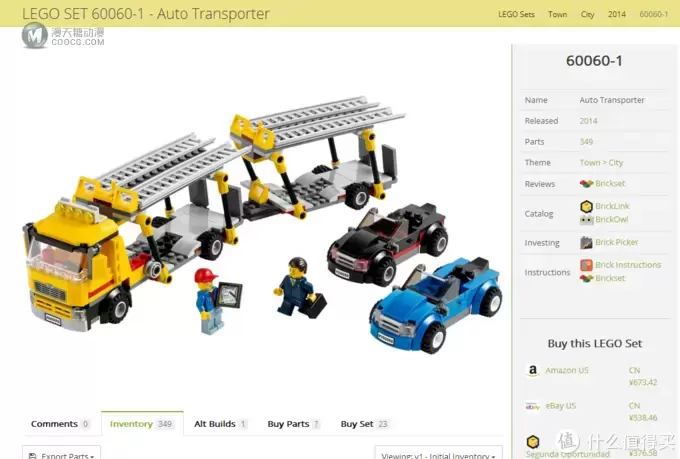 LEGO拼拼乐 篇二百八十八:LEGO 乐高 City 城市系列 60060 汽车运输车 LEGO拼拼乐 篇二百八十八:LEGO 乐高 City 城市系列 60060 汽车运输车