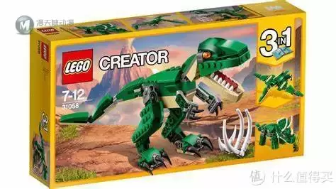 性价比巨高的三合一套装:LEGO 乐高 31058 凶猛霸王龙 性价比巨高的三合一套装:LEGO 乐高 31058 凶猛霸王龙
