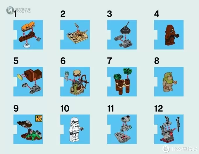 LEGO砖家测评-乐高75097星战系列圣诞倒数日历 LEGO砖家测评-乐高75097星战系列圣诞倒数日历
