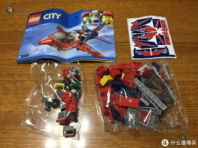 少爷的乐高系列 篇十五:乐高city系列60177空中特技喷气飞机晒单 少爷的乐高系列 篇十五:乐高city系列60177空中特技喷气飞机晒单