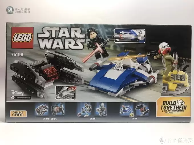 买人仔送载具:LEGO 乐高 迷你战队 75196 A翼战机对战TIE静默者 买人仔送载具:LEGO 乐高 迷你战队 75196 A翼战机对战TIE静默者