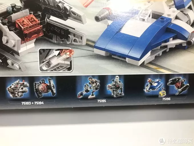 买人仔送载具:LEGO 乐高 迷你战队 75196 A翼战机对战TIE静默者 买人仔送载具:LEGO 乐高 迷你战队 75196 A翼战机对战TIE静默者
