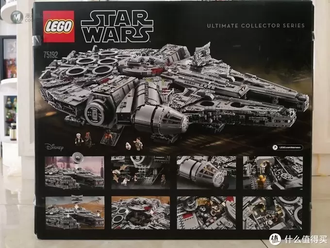 LEGO 乐高 75192 千年隼晒单附带支架展示 LEGO 乐高 75192 千年隼晒单附带支架展示