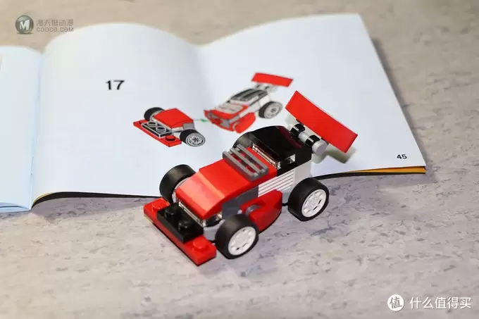 小set一样有乐趣—LEGO 乐高 百变三合一系列 31055 红色小跑车 开箱 小set一样有乐趣—LEGO 乐高 百变三合一系列 31055 红色小跑车 开箱