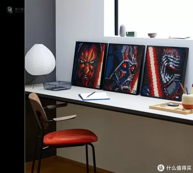 官方套装的非官方化处理:乐高艺术画系列31200×2 达斯·维达胸像画 官方套装的非官方化处理:乐高艺术画系列31200×2 达斯·维达胸像画