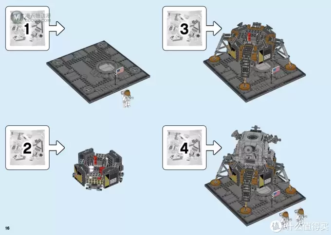 LEGO 乐高 篇一:LEGO/乐高 NASA 阿波罗11号月球着陆器:这是我个人的一小步, LEGO 乐高 篇一:LEGO/乐高 NASA 阿波罗11号月球着陆器:这是我个人的一小步,