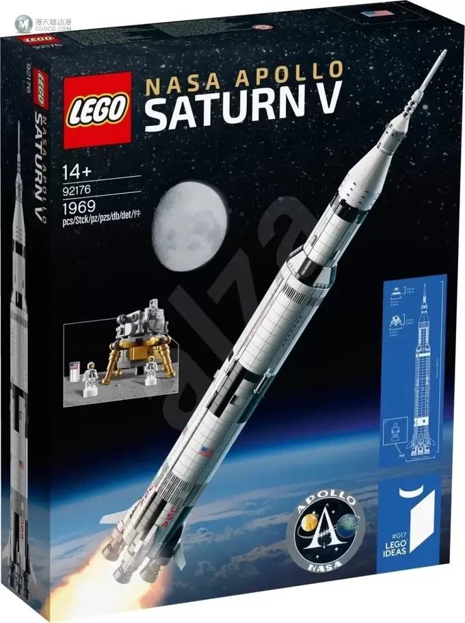 乐高正式推出IDEAS系列复刻产品92176阿波罗土星五号火箭 乐高正式推出IDEAS系列复刻产品92176阿波罗土星五号火箭