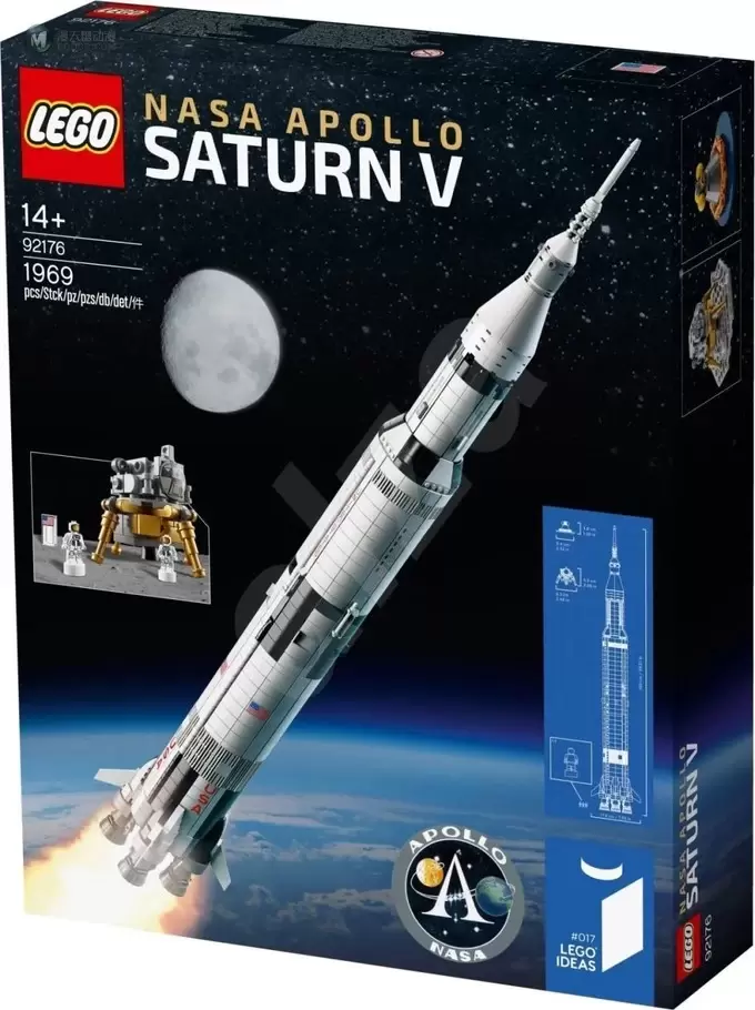 乐高正式推出IDEAS系列复刻产品92176阿波罗土星五号火箭 乐高正式推出IDEAS系列复刻产品92176阿波罗土星五号火箭