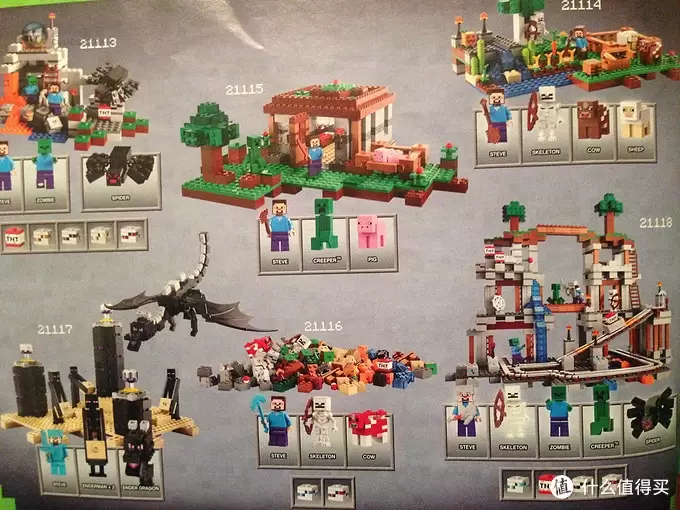 新系列来袭!LEGO 乐高 Minecraft The Cave 21113 Playset 创世神 山洞 新系列来袭!LEGO 乐高 Minecraft The Cave 21113 Playset 创世神 山洞