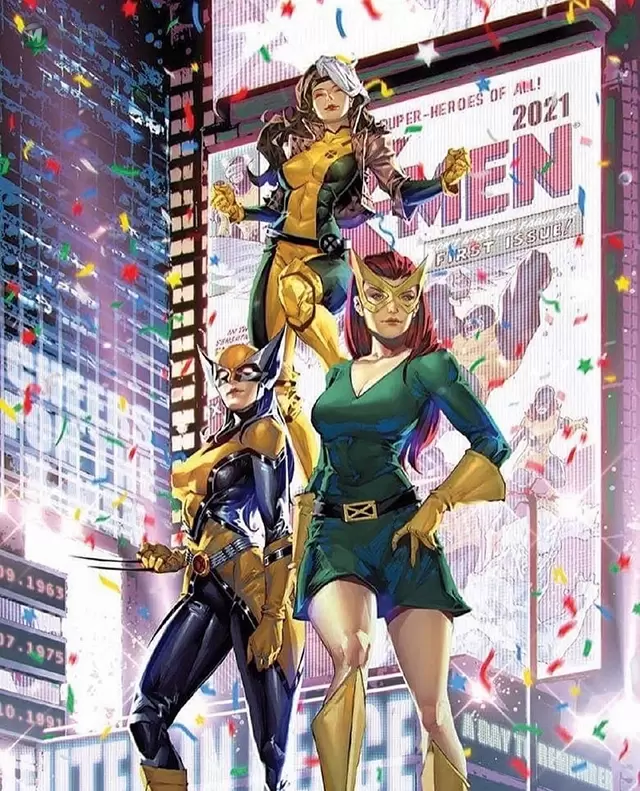 漫威漫画「X战警」第1期变体封面公开 漫威漫画「X战警」第1期变体封面公开