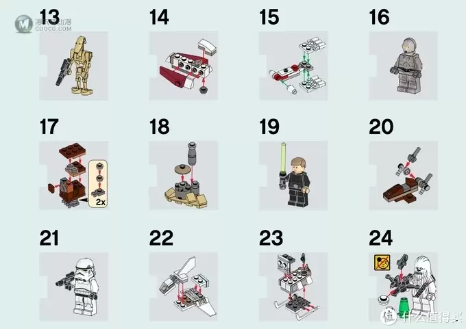 LEGO砖家测评-乐高75146星战系列圣诞倒数日历 LEGO砖家测评-乐高75146星战系列圣诞倒数日历