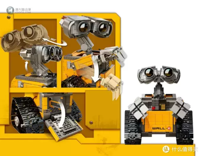 LEGO 乐高 拼拼乐 篇168:最佳理财套装 21303 瓦力 Wall-E,那年你买了吗? LEGO 乐高 拼拼乐 篇168:最佳理财套装 21303 瓦力 Wall-E,那年你买了吗?
