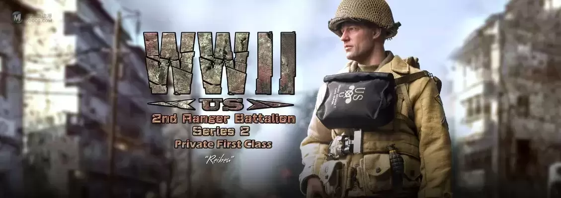 A80141 WWII 美国第2游骑兵营 一等兵 李察·莱宾 A80141 WWII 美国第2游骑兵营 一等兵 李察·莱宾