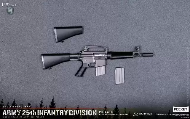 PES011 1/12 口袋精英系列 美国陆军25步兵师 新兵 M79 榴弹手 PES011 1/12 口袋精英系列 美国陆军25步兵师 新兵 M79 榴弹手