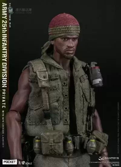 PES011 1/12 口袋精英系列 美国陆军25步兵师 新兵 M79 榴弹手 PES011 1/12 口袋精英系列 美国陆军25步兵师 新兵 M79 榴弹手