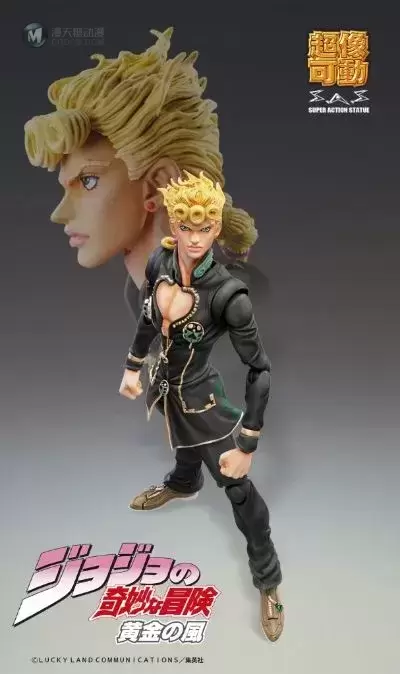 超像可动 JOJO的奇妙冒险 黄金之风 乔鲁诺・乔巴拿 Ver.黑色 超像可动 JOJO的奇妙冒险 黄金之风 乔鲁诺・乔巴拿 Ver.黑色